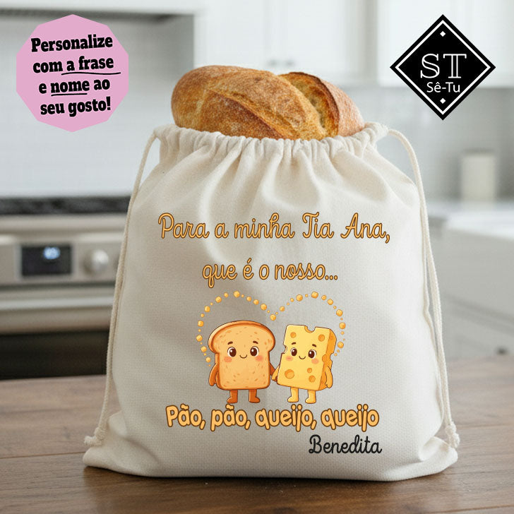 Saco de frescos Tia Pão, Pão, Queijo, Queijo